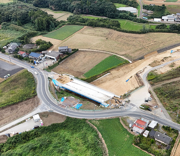 R7東関道行方PAランプ橋下部工事