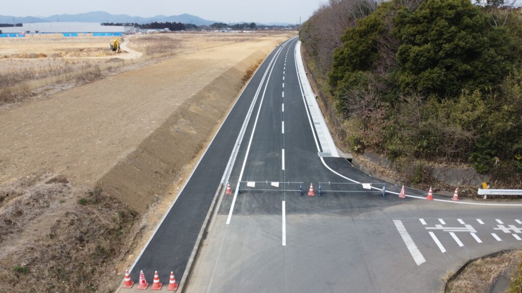 茨城町道路改良工事